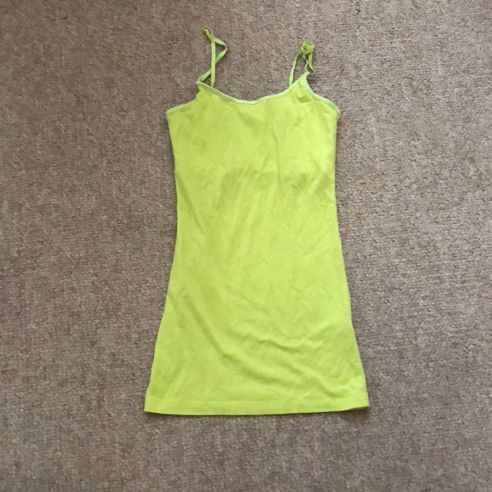Neon yellow tank top